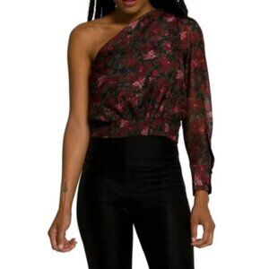 Good American Moody Floral One-Shoulder Crop Top | NWT | Size 1